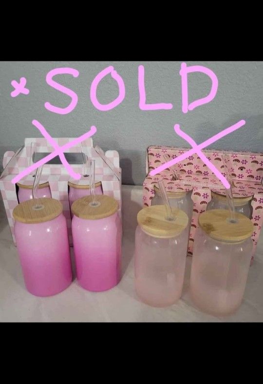 Glass Cups With Lid