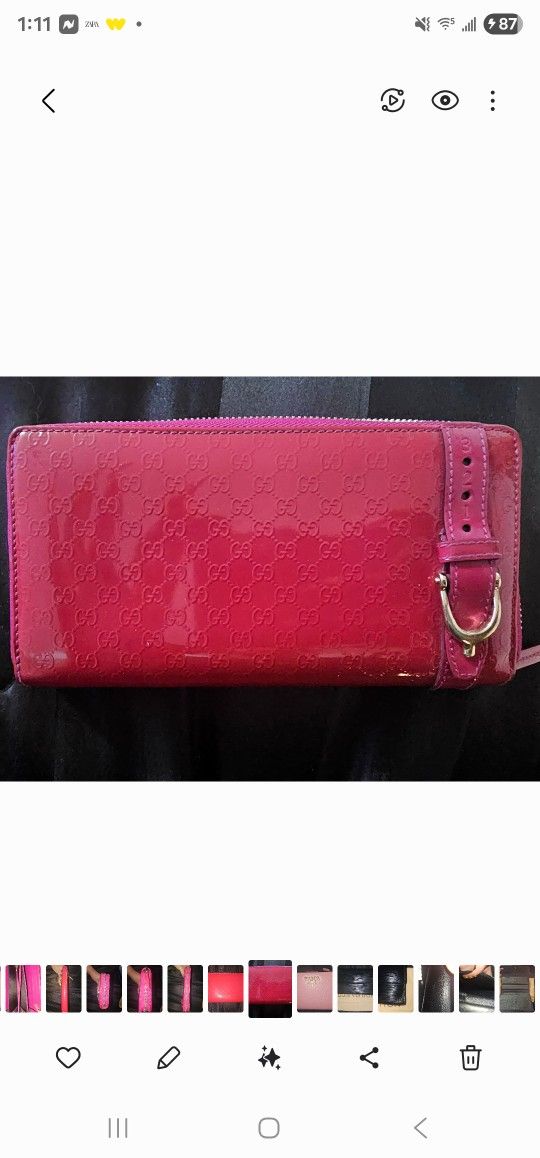 Gucci Micro GG Guccissima Wallet 100% Authentic