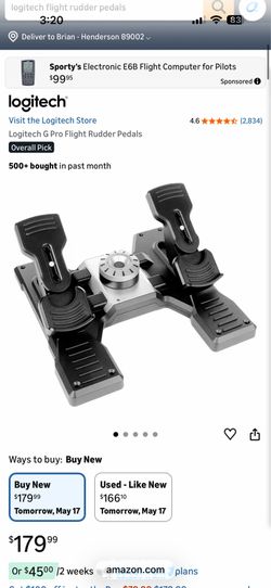 Logitech flight rudder pedals