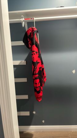 Red and black asaali hoodie