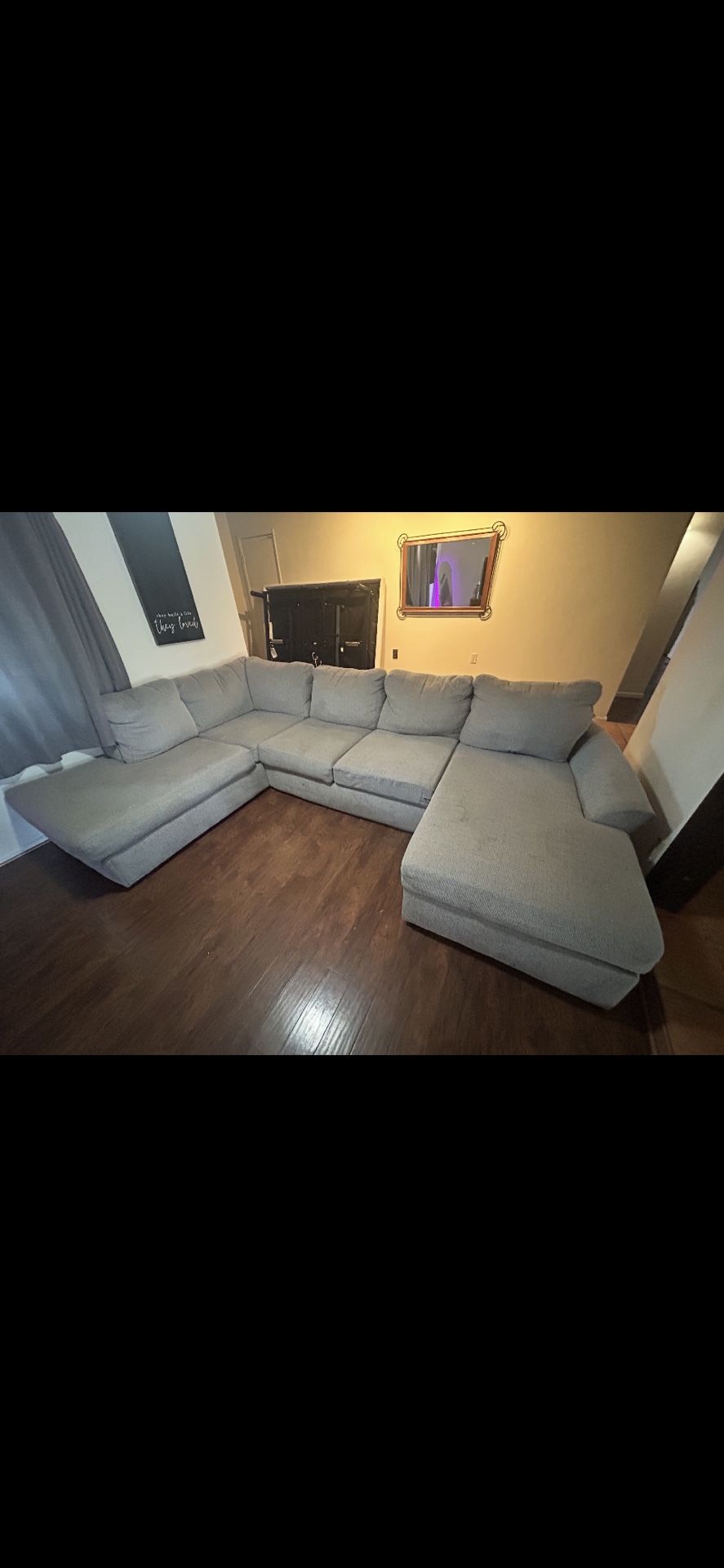 Grey sectional