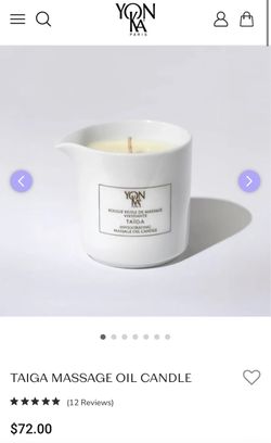 Yon-Ka Paris Taiga Invigorating Massage Oil Candle 125g 4.41oz Made in France