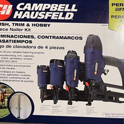 New Campbell Hausfeld 4 piece nailer kit-never used