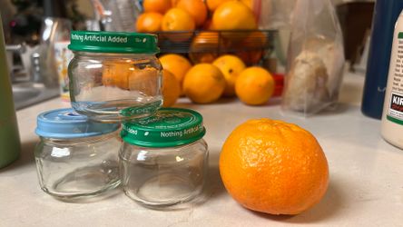 30 Baby/small food jars for crafts, candle making or spices