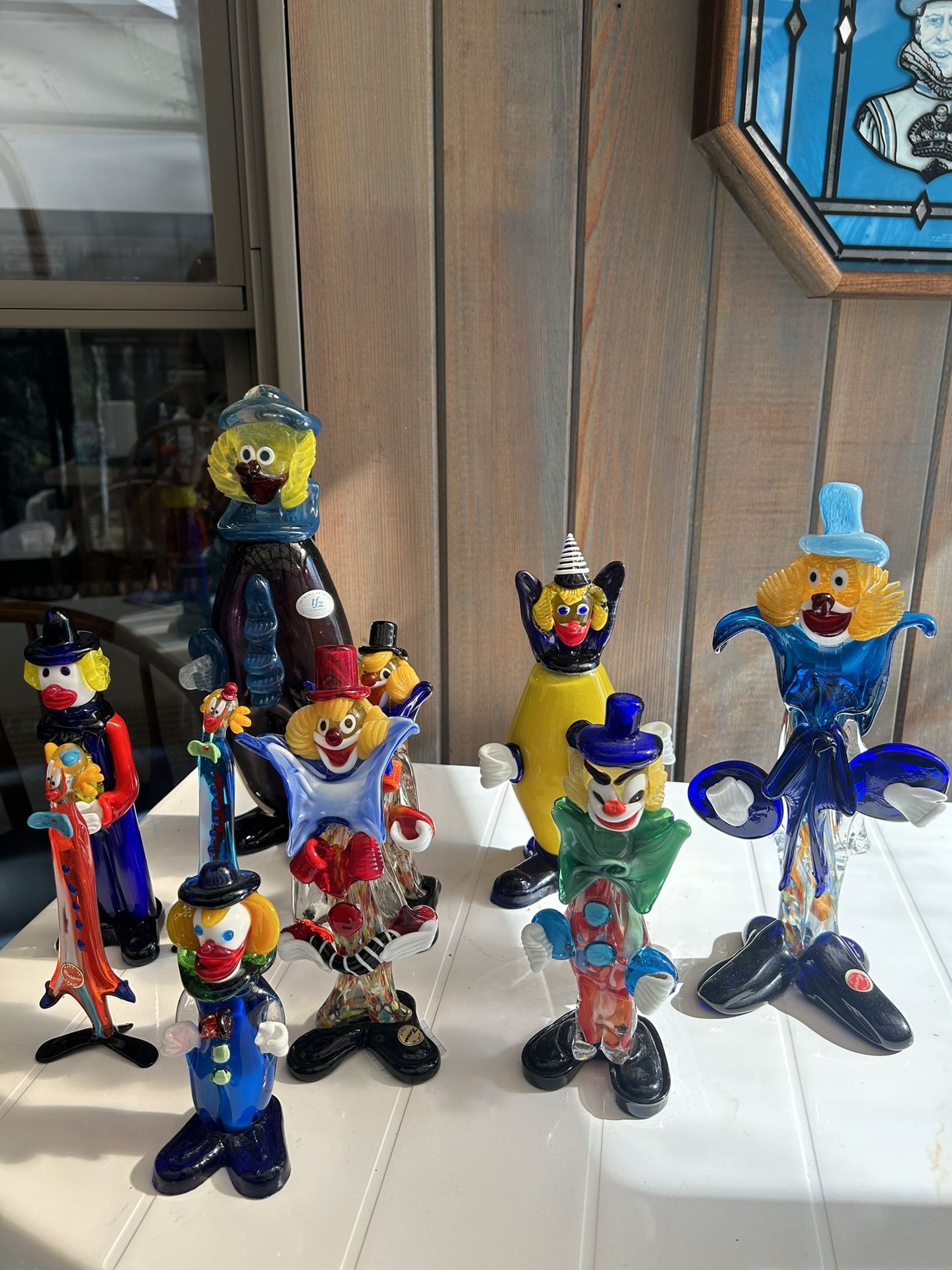 Murano Glass Clowns