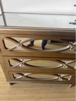 Gold Mirror Dresser