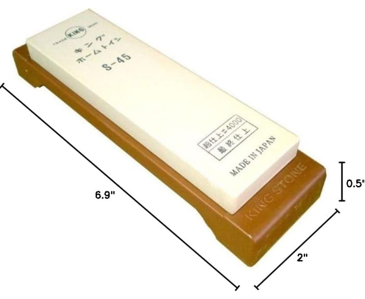 KING Whetstone Knife Sharpening Stone S-45P #4000