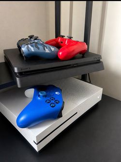 PS4 + Xbox One S Bundle with Controllers and Charger