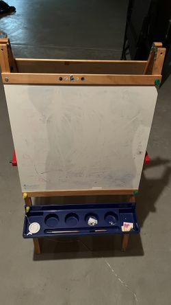 Chalk And Dry-erase Writing Board With Stand