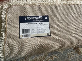 Ivory shag rug