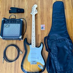 Squier Affinity Series Strat, Amp, Case, Accessories