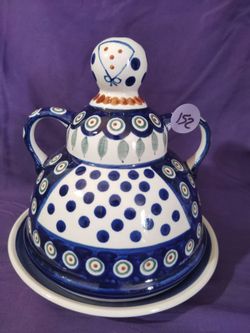 Polish Pottery Large Cheese Lady