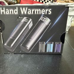 Electric Hand Warmer YZC04 Rechargeable LED Display Type-C 4 Levels Black 2 Pack