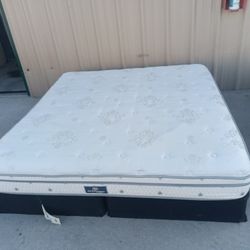 Used Serta King Mattress And Box Spring 