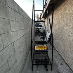 Cotterman 6 Step Rolling ladder