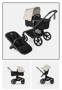 Bugaboo Fox 2 with all on the pictures with net and rain cover, bassinet white canopy