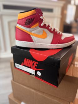 Air Jordan 1 Reteo High OG- Fusion Red/Black-White/Rouge Fusion