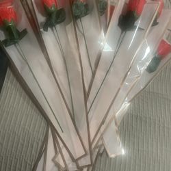 Red Rose Pink Or Black Wrapping Paper 