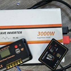 3000W  Inverter And Solar Charge Controller 30 amp