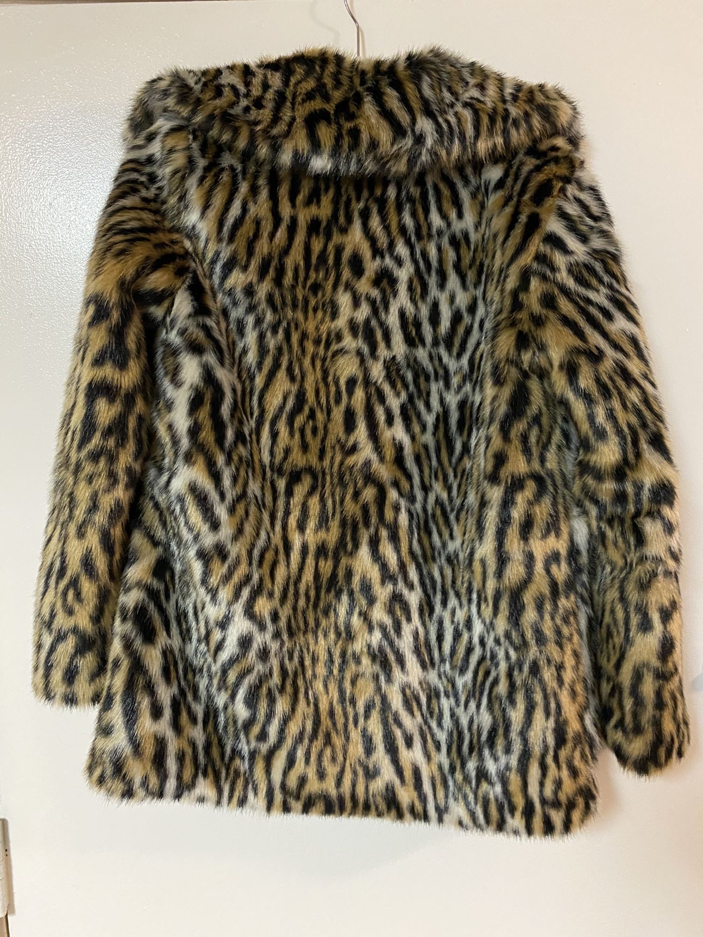 Leopard Faux Fur Coat