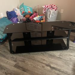 60” tempered glass etec tv stand .