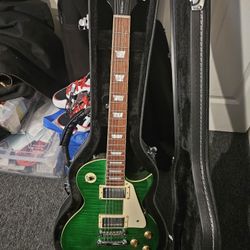Les Paul Style Guitar And Case 