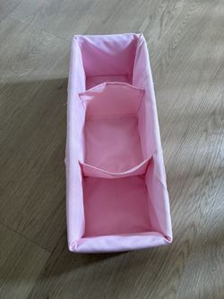 Pink Storage With Compartments 