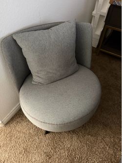 2 grey chairs