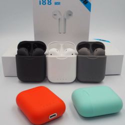 i88 Wireless Bluetooth Headphone Earbuds For iPhone,Android,LG,LAPTOP With Charging BOX UNIVERSAL 5 🔥🔥 HOT 🔥DIFFERENT🔥COLORS 🔥🔥🔥