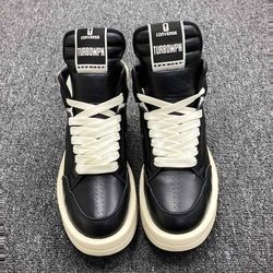 Rick Owens Leather Low Sneakers 18