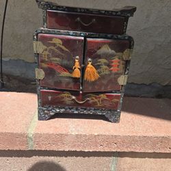 Japanese Tandu Jewelry Chest
