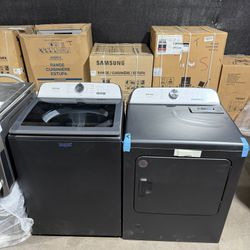 27” Brand New Top Load Washer N Gas Dryer 