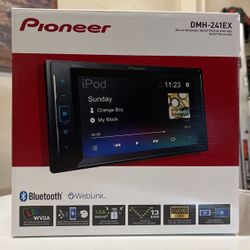 *NO INSTALL* Pioneer Double Din Radio With Bluetooth 6.2 Inch Touch Screen