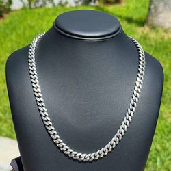 Vintage Jewelry .925 sterling silver Miami Cuban link chain necklace 23.00” 8.50mm