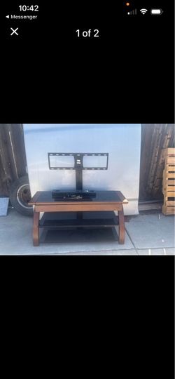 Tv stand glass top with drawer