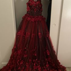 Black And Red Quince Dress