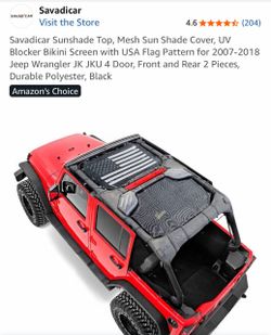 2007-2018 Jeep Sunshade Cover