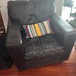 Leather Chair And sofa