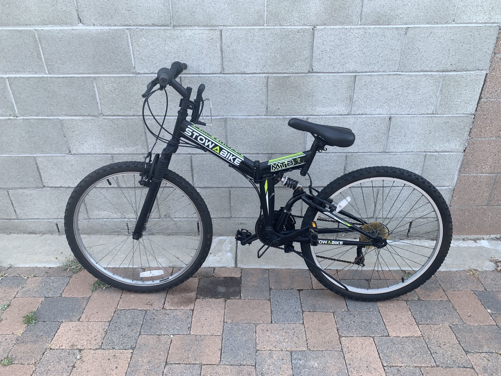StowABike 26" Folding Mountain Bike MTB V2 Dual Suspension 18 Speed Shimano Gear Bicycle Excellent NO SHIPPING BUT PICK UP ONLY If you consider this