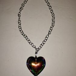 Beautiful Handmade Necklace (💜 Heart) - Custom Jewelry - 15 Inches