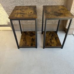 Set of 2 End Tables NEW; CROSS STREETS & dimension oisted in description below 👇🏻