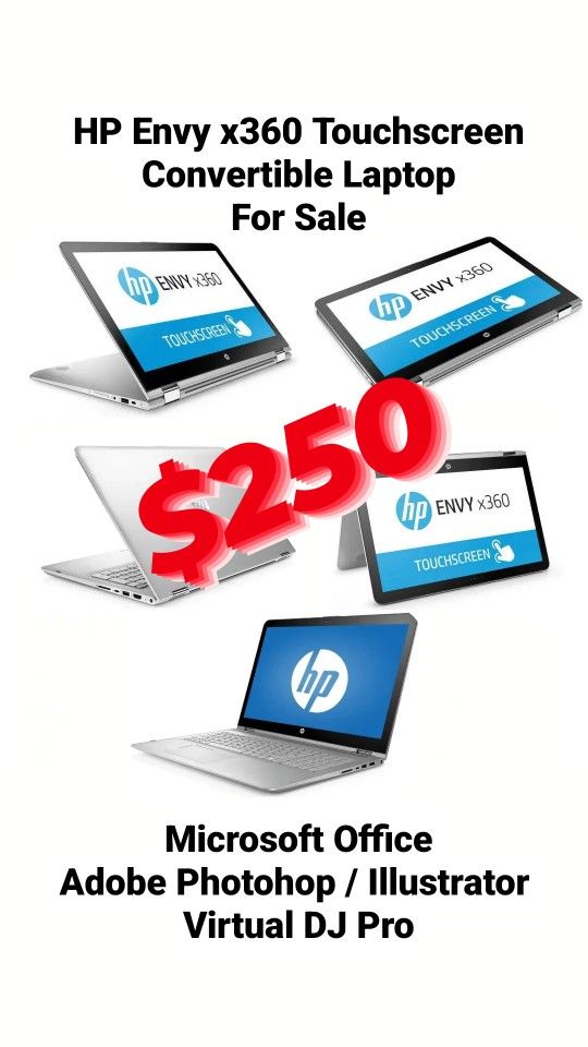HP Envy X360 M6 Convertible Touchscreen Laptop