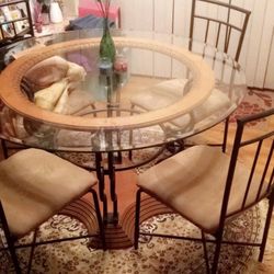 Glass Table and Chairs