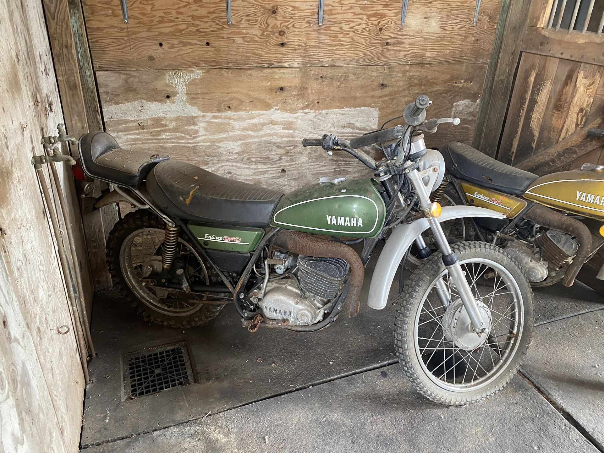 1974 360 cc Yamaha Enduro Motorcycle