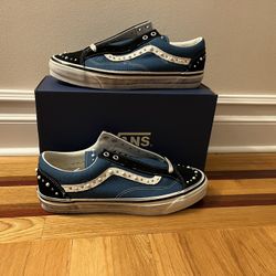 Vans Old Skool 36 Premium Pearlized Black Navy sz 12
