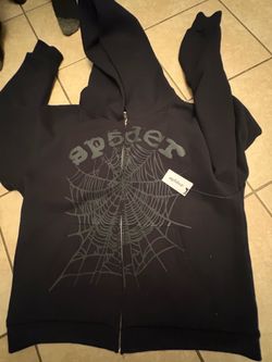 Zip up spider hoodie
