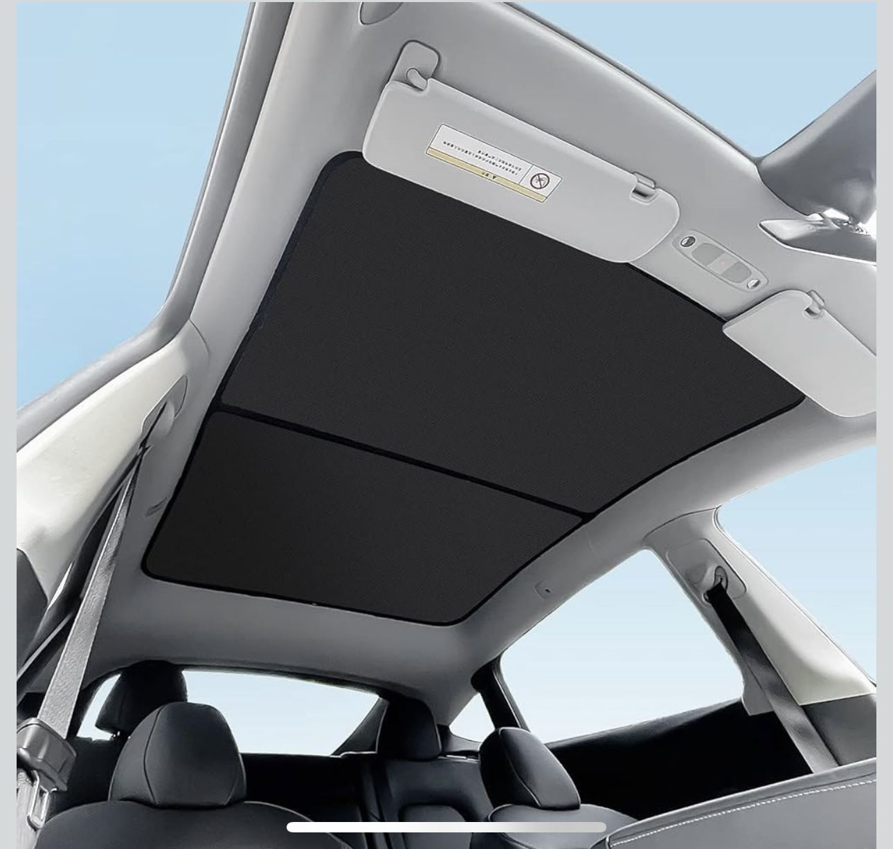 Topfit for Model Y Sunshade Roof Window Insulation UV Rays Protection Sun Shade for Tesla Model Y Heat Blocking Shades 2017-2024