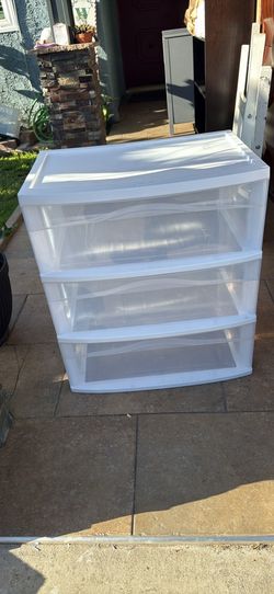 Sterilite 3-Drawer Wide Storage Cart LENGHT 22in WIDTH 15in HEIGHT 24in
