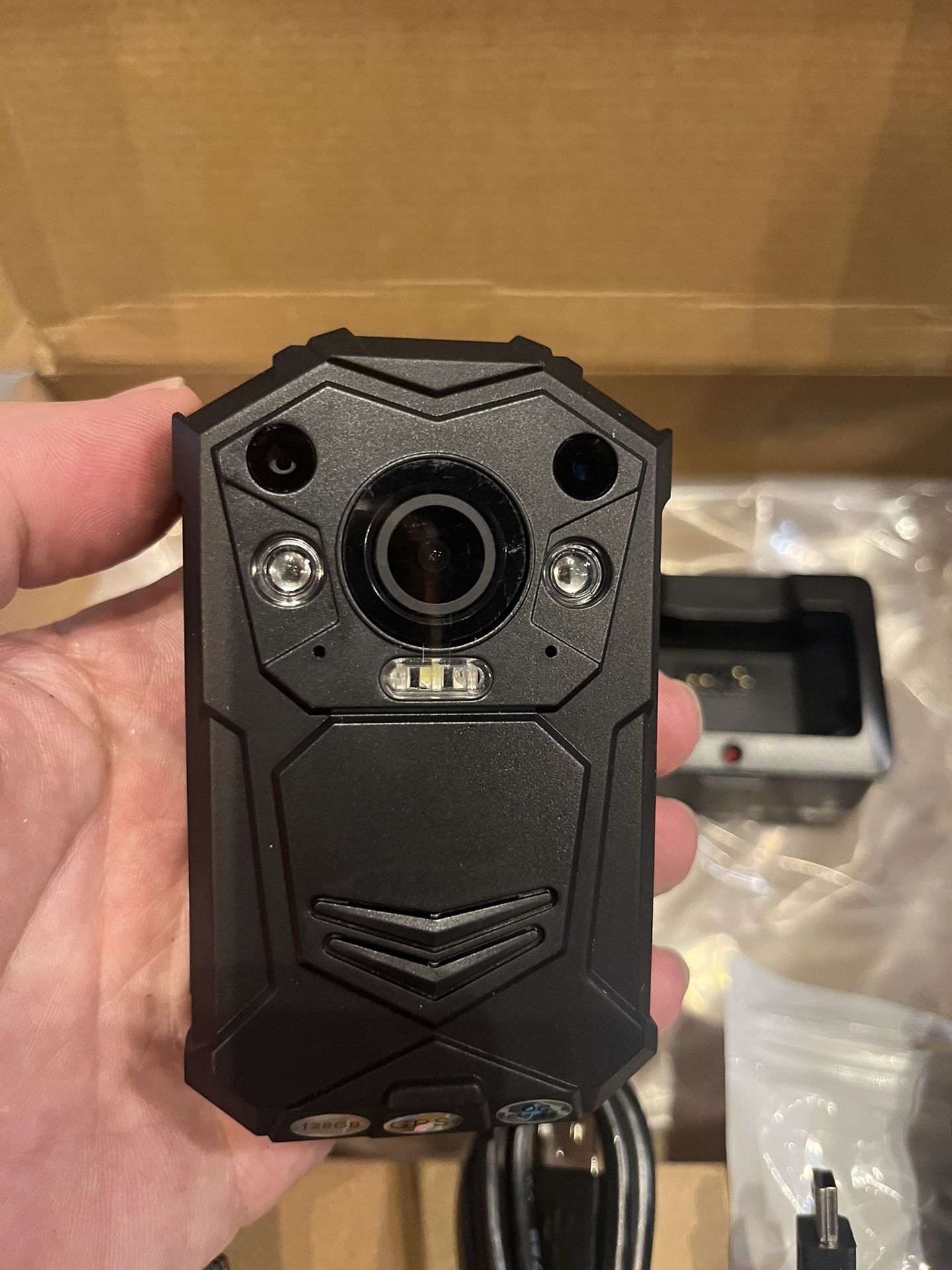 New 1296P HD 128GB wearable Bodycam/Dash cam Night