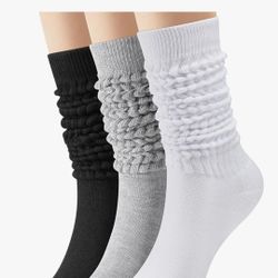 
3 Pairs Slouch Socks Women
